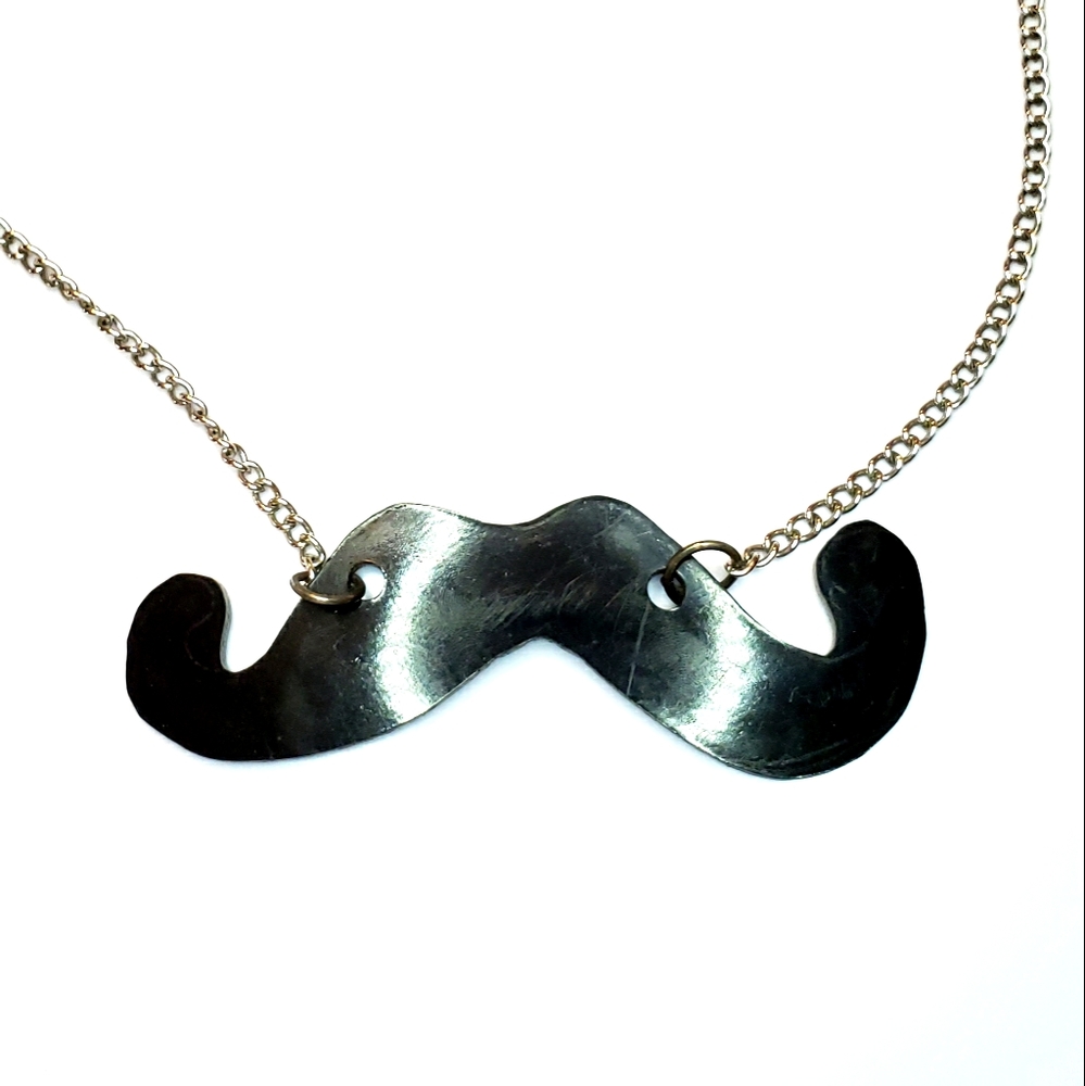 Acrylic Mustache Necklace by Gypsy Warrior